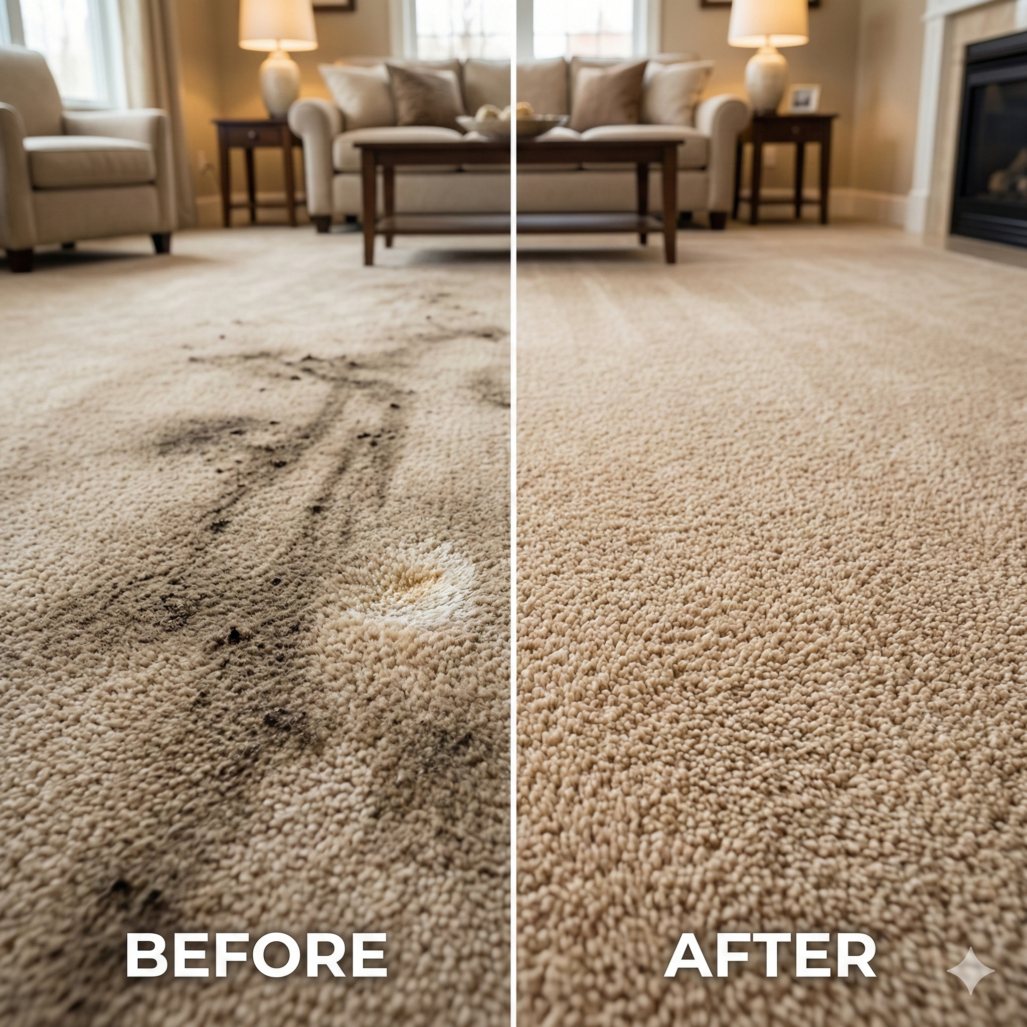 Rug Cleaning Before & After 1
