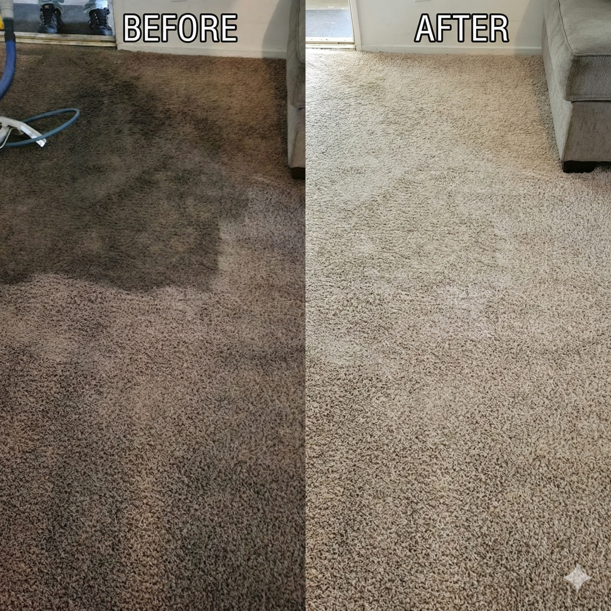 Rug Cleaning Before & After 2